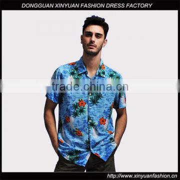 Summer Latest Hawaiian Shirts Wholesale For Men Pictures Mens Hawaiian Beach Printed Shirts