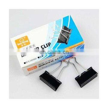 Black color binder clip