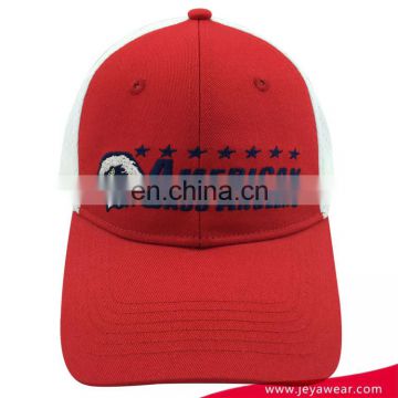 High Quality Mesh Baseball Cap Promotional Trucker Hat With birds flat embroidery