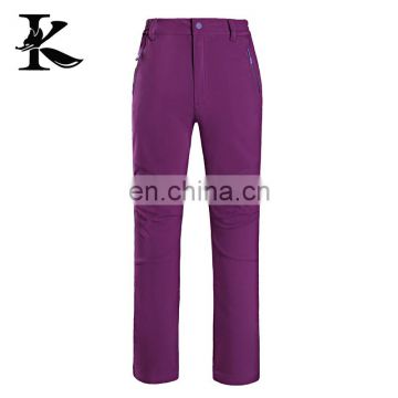 Women Fashion Bonded Fleece Pants Softshell Warm Pants