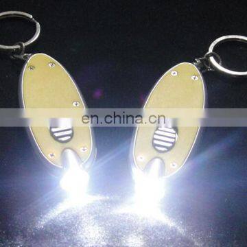 Good Quality Oval Shape Led Keychain Promotion Led Keyring photo-2