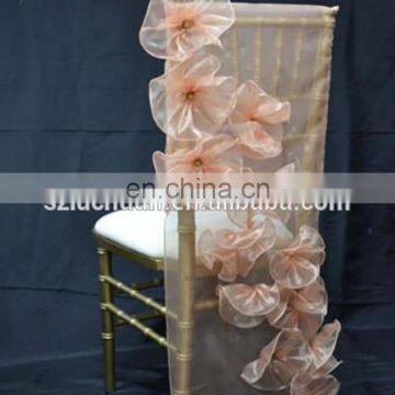 Customized Style Fancy Organza Chair Covers Wedding Decoration