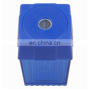 Single Hole Pencil Sharpener with Rectangular Plastic Barrel