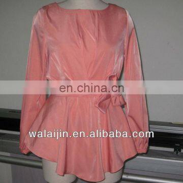 Muslim woman satin blouse