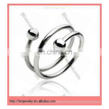 unique style Surgical Steel Sprial Ring jewelry 2013 for gay