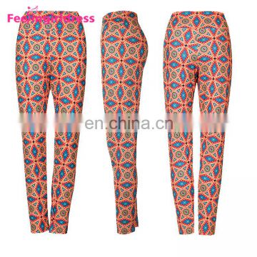 Factory Direct Sales Custom Soft 92 Polyester 8 Spandex Printed Ladies Leggings