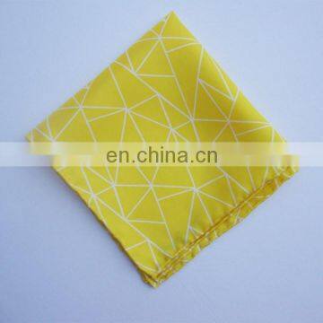 100% silk Pocket Square Hand Rolled Hem with customer logo