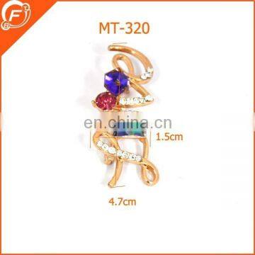 fashion safety pin brooches for decorative metal trims