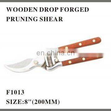 Wooden Drop Forged Pruning Shear