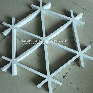 With Beautiful Appearance / Artistic Style Trellis Roof Sheets Open Cell Grid Ceiling