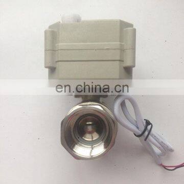 2 way DN25 1" bsp SS304 motor operatiovalve with manual override AC/DC9-24V CR202