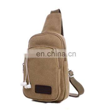 Outdoor Sports Casual Canvas Crossbody Sling Bag Shoulder Bag Chest Bag for Men