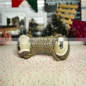 Durable Handmade Knitted Dumbbell Large Pet Toys Dog photo-3