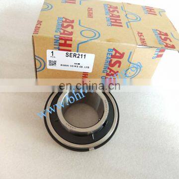 Wide Inner Ring Set Screw Locking SER 211 SER211 Asahi Ball Insert Bearing for Pillow Block Bearing P211 photo-2