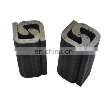 Sheet piling corner sections connectors interlocks for steel tubular piles