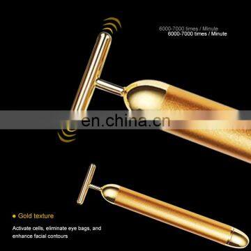 2021 Hot Sale Skin Iron 24k Gold Vibration Beauty Beauty Bar