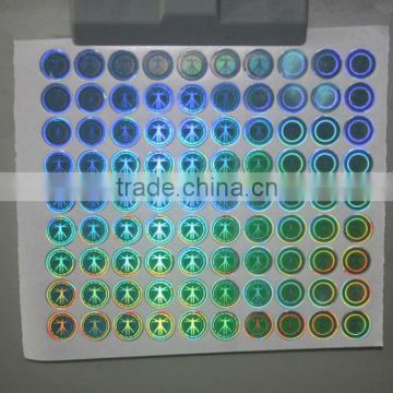 Cheap custom made 3d security transparent laser Hologram sticker label/Anti-counterfeit anti-fake anti-theft adhesive sticker