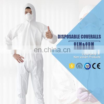 disposable PPE suite Type 5 6 full body protection coverall EN14126