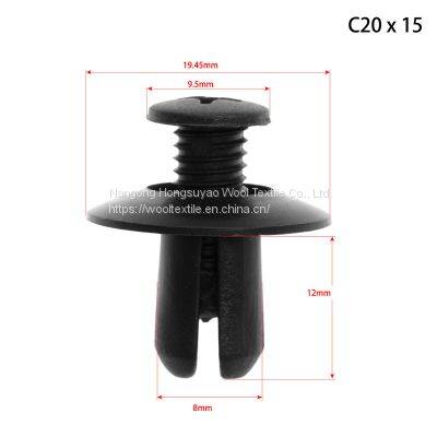 HE31 150PCS Automotive Reinforced Door Trim Panel Solid Nylon Plastic Door Panel Buckle photo-4