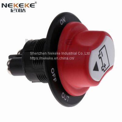NEKEKE 50V 50A CONT 75A On/Off Battery Switch for Car Boat Truck photo-2