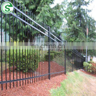 Low price pre-assembled railing tubular iron fence design