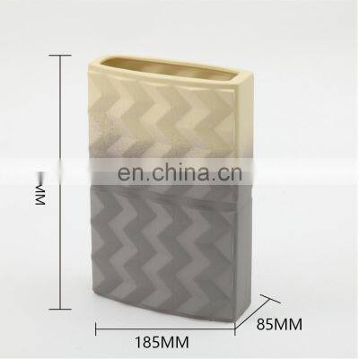New Arrival Rectangular Custom Gradient Wedding Decoration Center Ceramic Vase photo-4