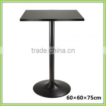 Modern New Design Square Wood Top Metal Frame Dining Table For Sale