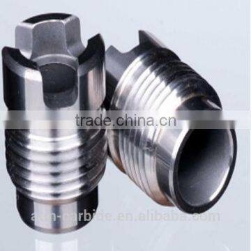 Thread nozzle of PDC drilling bit-Y type (three grooves) wrench series