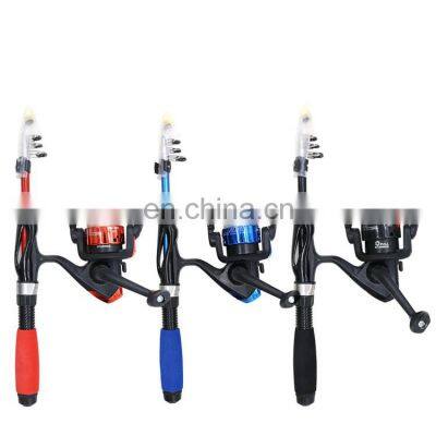 Telescopic Fishing Kits 1.1m Fiberglass Fishing Rod and Reel Combo With Tackle Box for Kids photo-3