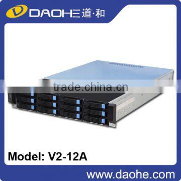 new product 2U server case 12bays storage server chassis hotswap chassis hotswap fanwall rackmount chassis