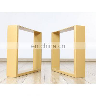 Table Legs Heavy Duty Furniture Office Dinning Desk Square Steel Coffee Dining Metal Modern Luxury Table Legs Golden For Table