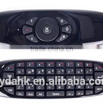 2.4Ghz wireless best full QWERTY mini keyboard air mouse fly mouse T10 C120 air mouse unique original factory