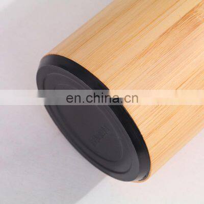 Stylish 360ml 450ml 530ml Stainless Steel Bamboo Shell Wine Tumbler photo-3