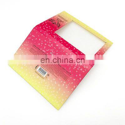 Custom Printed Cardboard 10 Hole Eyeshadow Palette Luxury 18 Color Pigment Eyeshadow Primer Box