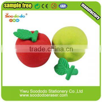 Mini 3D Apple Shaped Pencil Topper Eraser