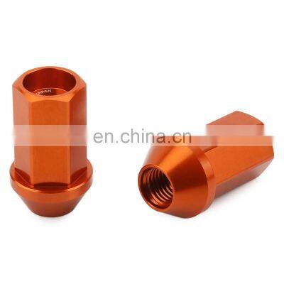 Orange 42mm Length Dura-Nuts Aluminum Lightweight Wheel Nut 20pcs