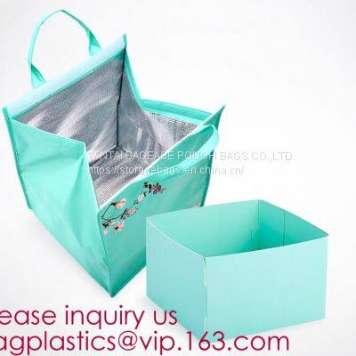 Factory Thermal Bag For Food, Cold Thermal Insulated Lunch Cooler Bag,Grocery Food Delivery Extra Large Insulated Non Wo