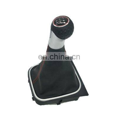 Car 5/6 Speed New Design Gear Shift Knob Boot Cover For VW Golf 5 MK5 R32 GTD GTI 2004 2005 2006 2007 2008 2009 L1GD711113 photo-3