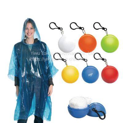 Disposable Key Chain Ball Ponchos With Custom Logo for Promotion photo-2