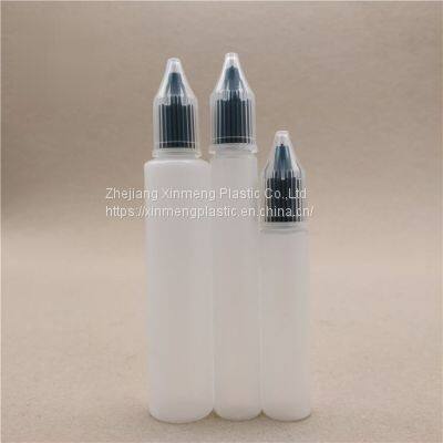 Hot Pen Shape Crystal Cover Oil Ink E-liquid Bottle Childproof Cap Squeeze Plastic Pet E-juice Vape Oil Dropper Bottle photo-3
