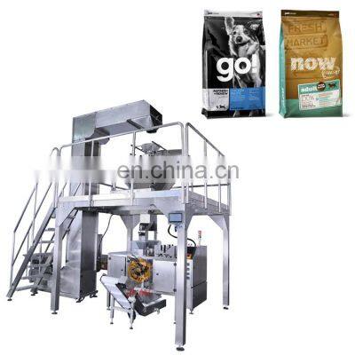 Multihead weigher premade doypack stand up pouch packing machine for pet food dog food premade pouch packaging machine