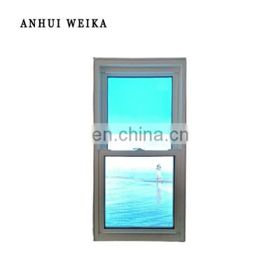 NFRC certificate American vinyl single hung window vertical sliding upvc windows