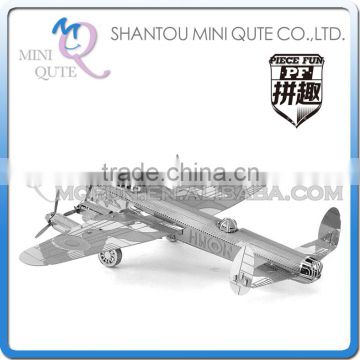 Piece Fun 3D Metal Puzzle military Avro Lancaster Bomber helicopter Adult DIY model educational toys NO GLUE NEEDED NO.PF 9102