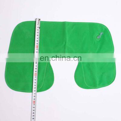 Ready to Ship Foldable PVC Flocking U Shape Air Inflatable Travel Neck Pillow For Airplane Travel photo-3