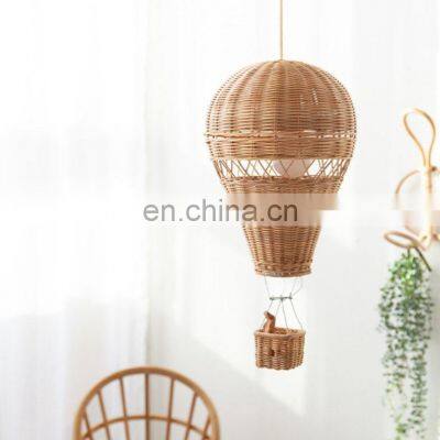 Rattan Hot Air Balloons Hanging Decor Handmade Weave Wicker Nursery Decor Wholesale