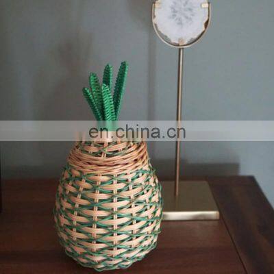 Hot Sale Wicker Apple Rattan Storage Basket, Rattan Cute Storage Kids Toys Basket Wholesale Supplier