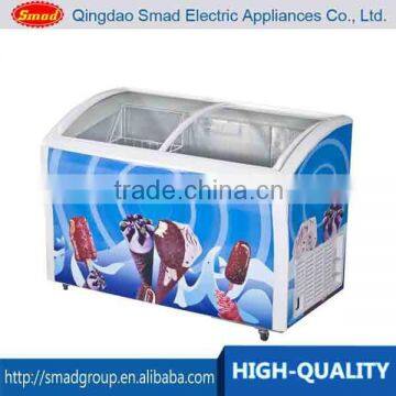 Energy Saving Chest Freezer Glass Door, Ice Cream Freezer photo-3
