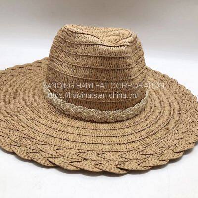 Summer Men's and Women's Big Brim Straw Hat Outdoor Sun Hat Sunscreen Hat photo-2