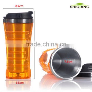 450ml stainless steel thermal mug with leakproof lid,food safety