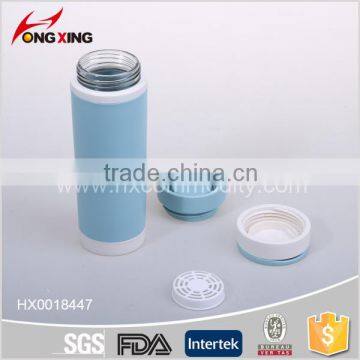 300ml mini glass thermo water bottle with handle